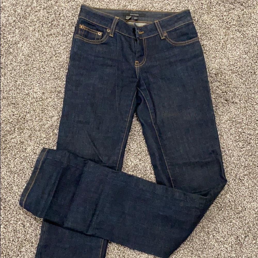 Zara Perfect Basic Dark Denim Jeans
